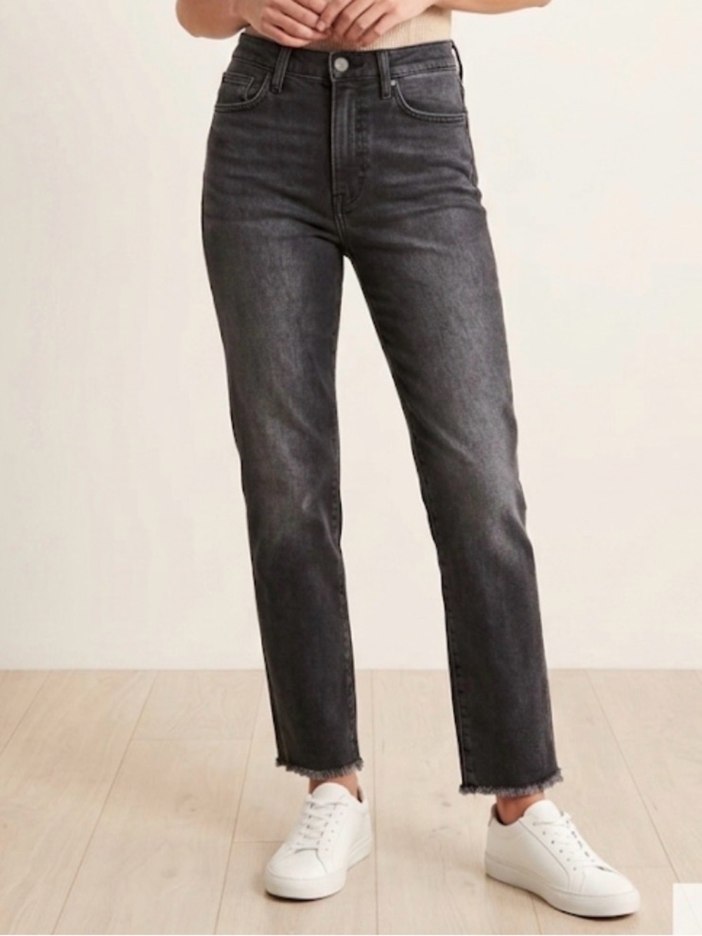 Joe's Jeans Slim Straight Washed Black Denim NWT SIZE 26